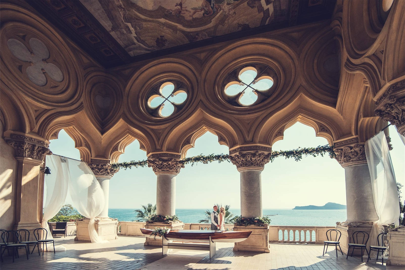 Свадьба на вилле в Италии, панорама на озеро Гарда title=