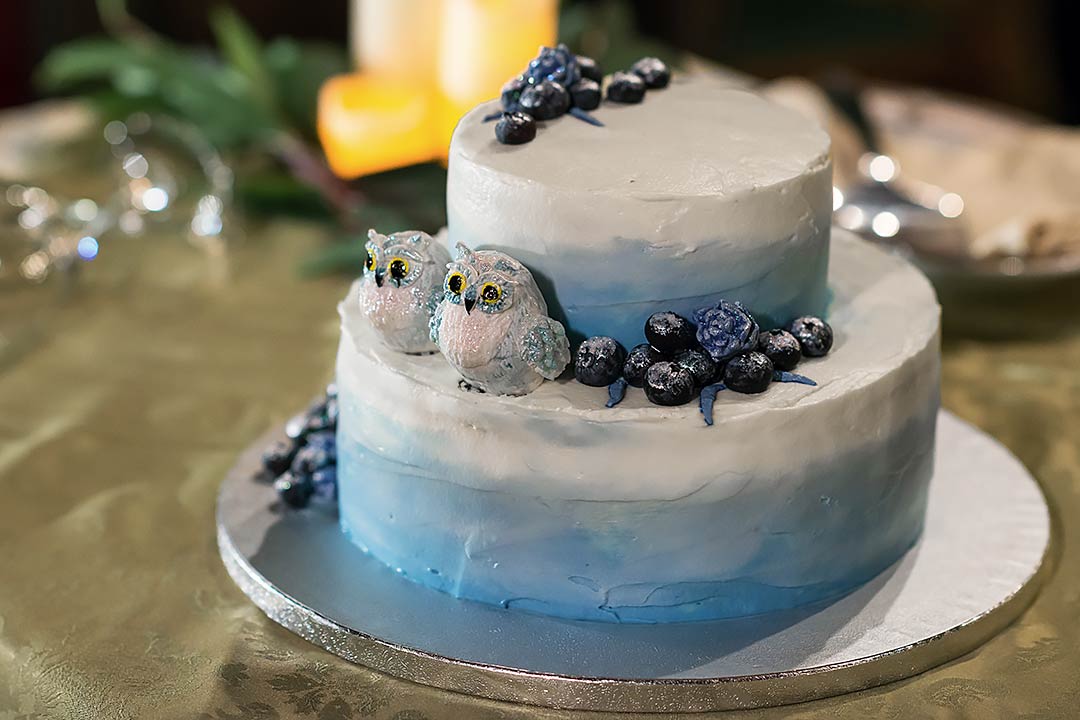 свадебный торт с совами горы италия шале
