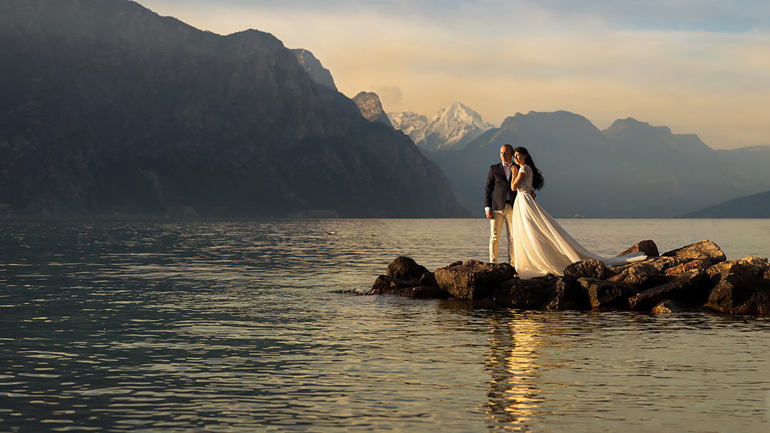 свадебный фотограф в италии озеро гарда