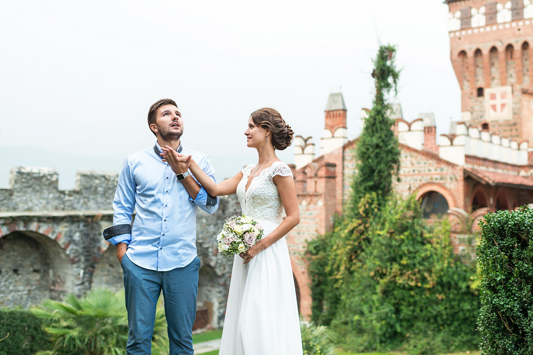 свадьба в замке в италии