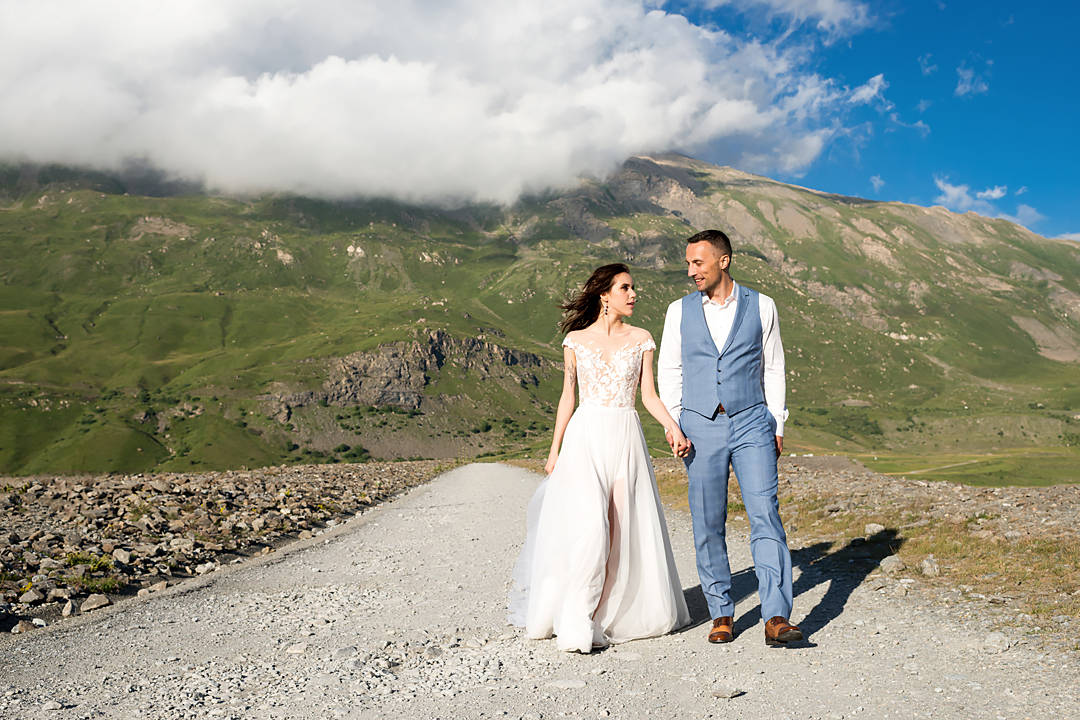 свадьба в облаках горы